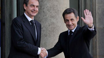 Encuentro anterior de Zapatero y Sarkozy