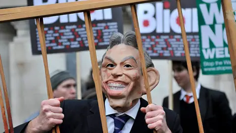 Protestas contra Blair Protestas contra Blair