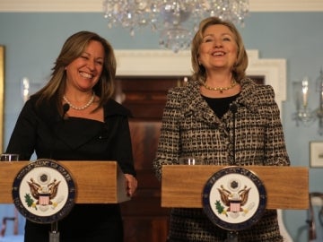 Hilary Clinton y Trinidad Jiménez