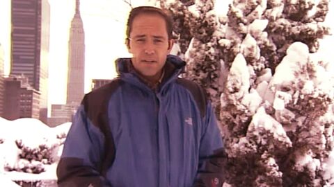 Jos&eacute; &Aacute;ngel Abad en medio de la nieve