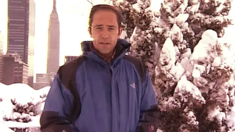 José Ángel Abad en medio de la nieve José Ángel Abad en medio de la nieve