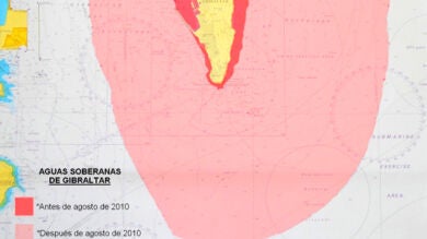 Las aguas del Estrecho han pasado a ser 'propiedad' de Gibraltar