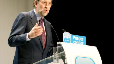 Rajoy, en un mitin Rajoy, en un mitin