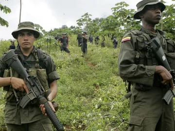 La Policía colombiana La Policía colombiana
