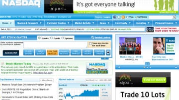 La web de Nasdaq