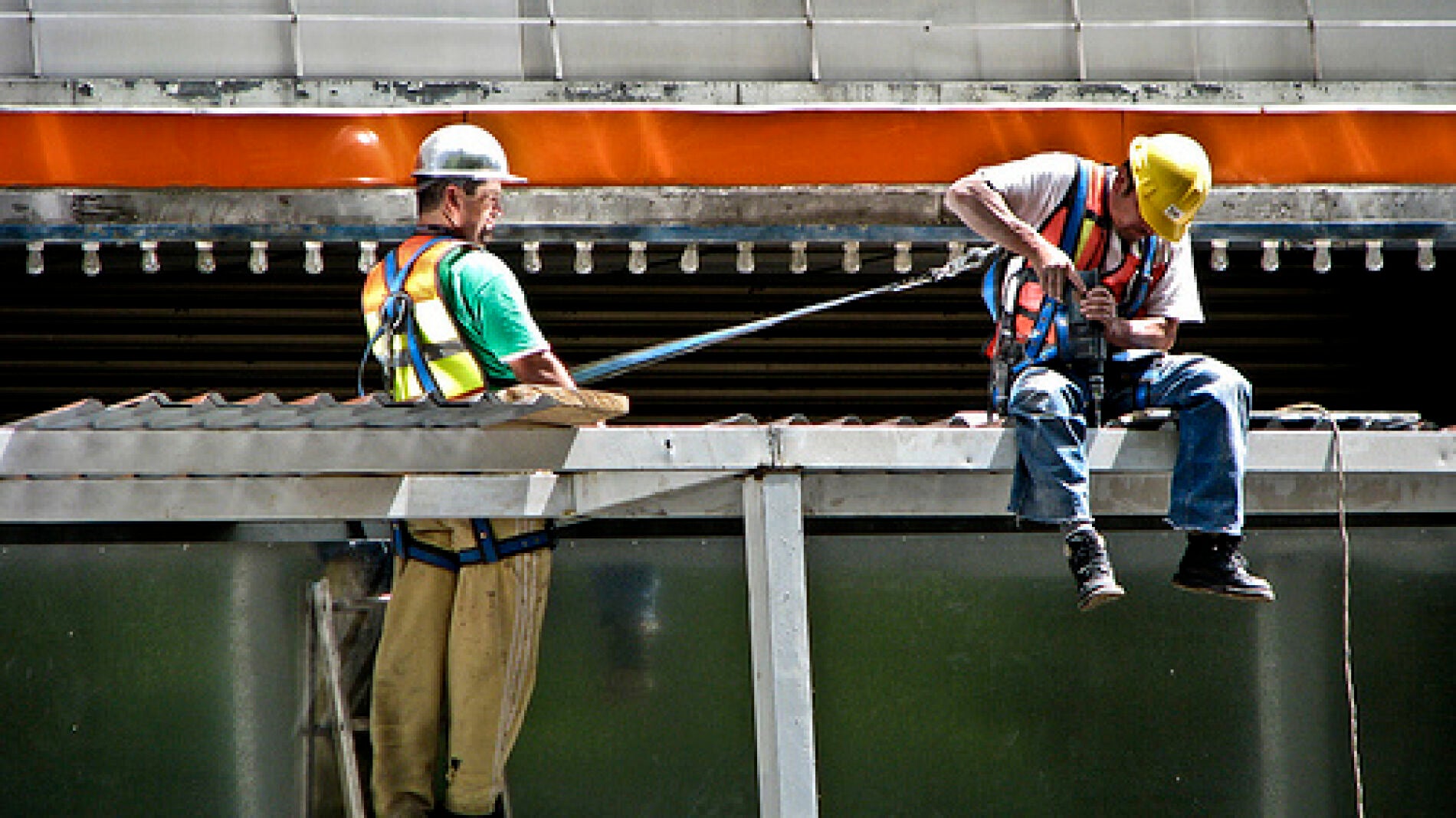 Trabajadores de la construcci&oacute;n