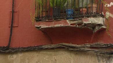 El balcón de 'los mil golpes' está en Cáceres