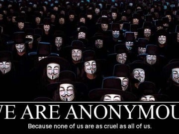 El colectivo de internautas 'Anonymous'