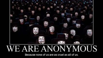 El colectivo de internautas 'Anonymous'