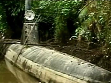 Submarino de la droga en Colombia