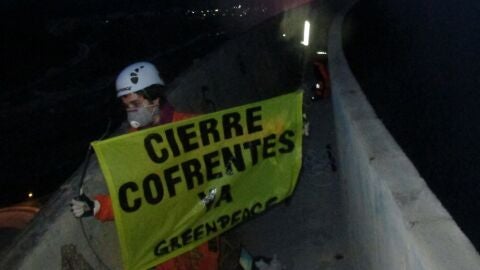 Acci&oacute;n de Greenpeace en Cofrentes
