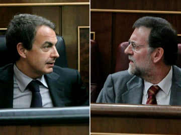 Zapatero y Rajoy en el Congreso