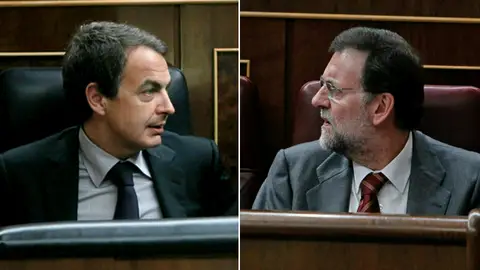 Zapatero y Rajoy en el Congreso Zapatero y Rajoy en el Congreso