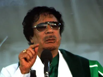 Gadafi pronuncia su discurso en Tripoli Gadafi pronuncia su discurso en Tripoli