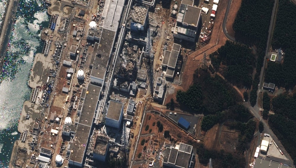 Los cuatro reactores más afectados de la central de Fukushima