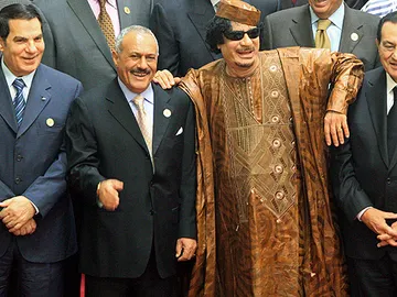 Ben Ali, Salé, Gadafi y Mubarak, en Libia Ben Ali, Salé, Gadafi y Mubarak, en Libia