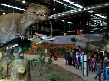 Exposición de dinosaurios