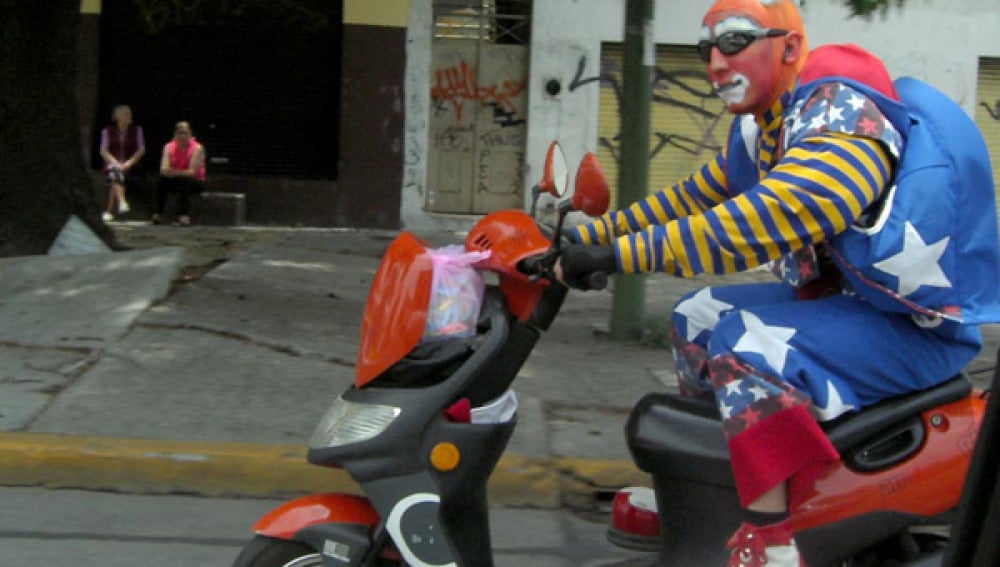 Un payaso del circo Frankfurt