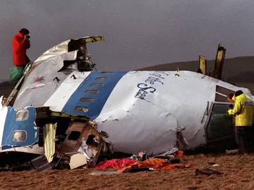 Restos del atentado de Lockerbie Restos del atentado de Lockerbie