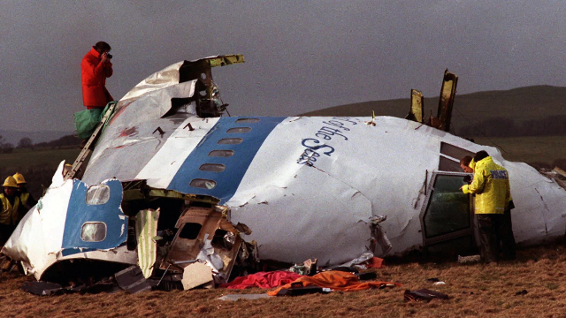 Restos del atentado de Lockerbie Restos del atentado de Lockerbie