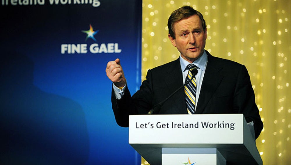 El líder del partido Fine Gael, Enda Kenny