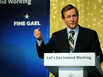 El líder del partido Fine Gael, Enda Kenny