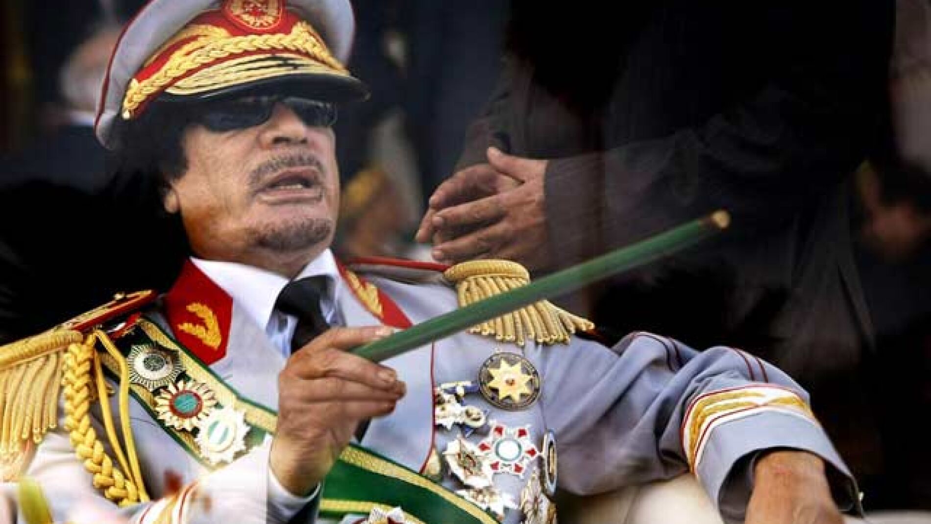 Muamar Gadafi, l&iacute;der en Libia desde hace cuarenta a&ntilde;os