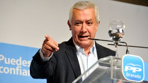 El presidente del PP de Andaluc&iacute;a, Javier Arenas