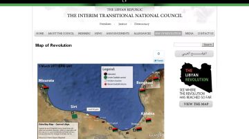 La web de los rebeldes libios
