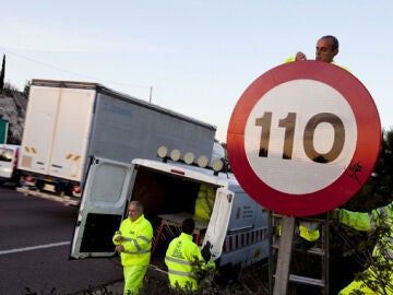 Nuevas señales de 110 kilómetros por hora 