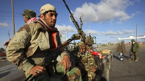 El avance rebelde hacia Sirte El avance rebelde hacia Sirte
