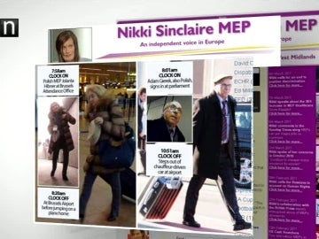 Una eurodiputada caza a sus compañeros abandonando el trabajo