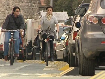 Carril bici en Pamplona