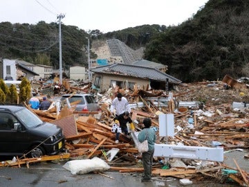 Poblaciones arrasadas tras el Tsunami