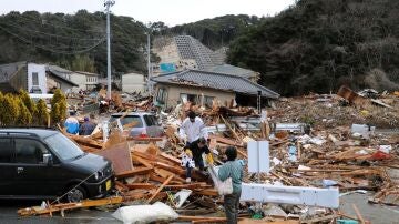 Poblaciones arrasadas tras el Tsunami