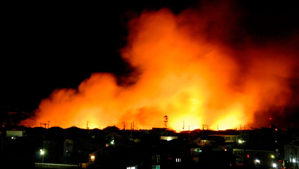 Incendio en la central nuclear de Fukushima