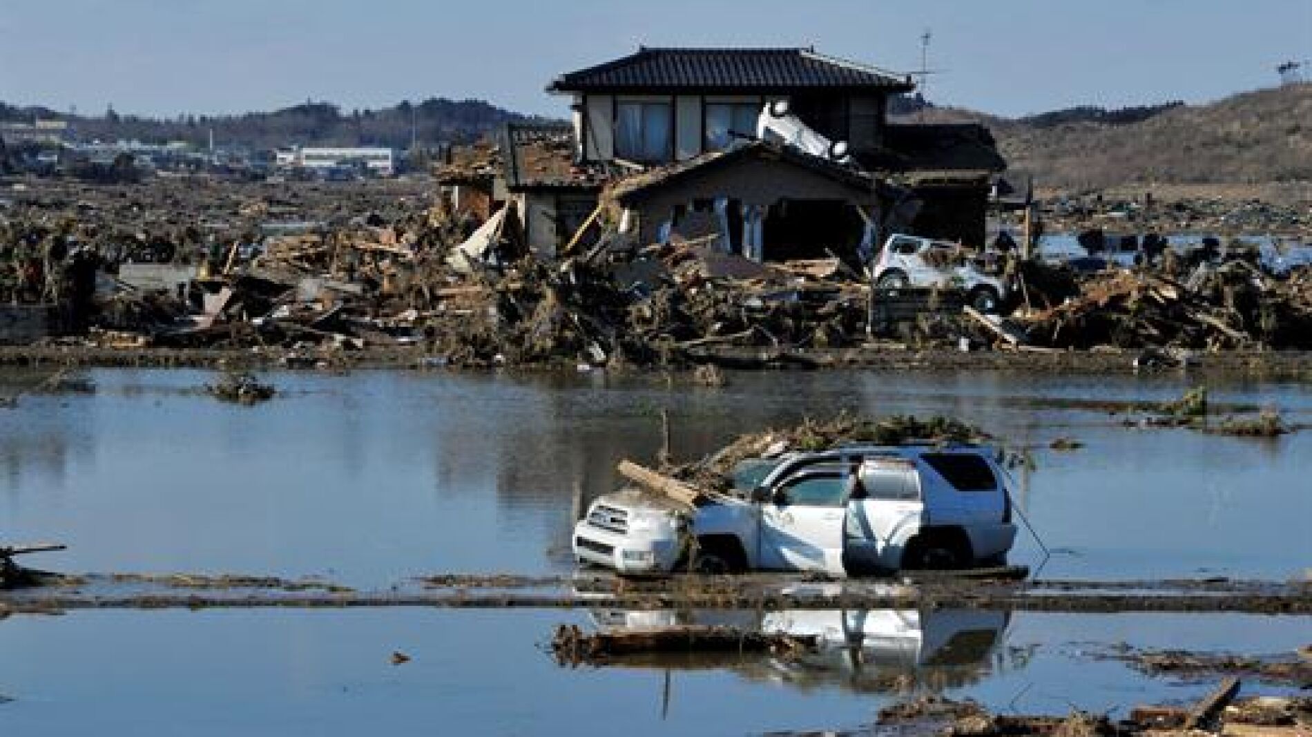 Devastaci&oacute;n en Yamamoto, al sur de Sendai