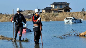 La región de Miyagi desapareció bajo el agua