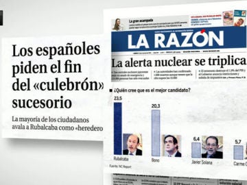 La encuesta de La Razón da la espalda a Zapatero en la sucesión