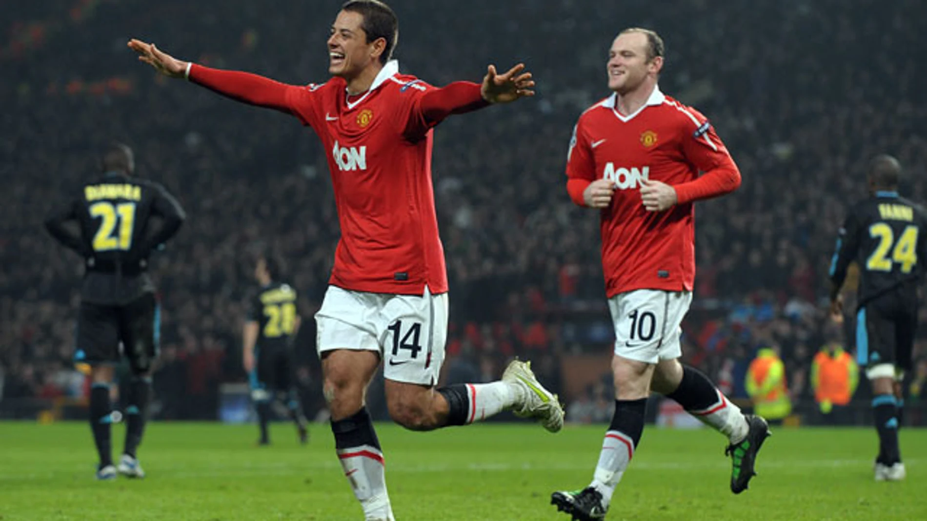 'Chicharito' Hernández, protagonista con sus dos goles ante el Olympique de Marsella 'Chicharito' Hernández, protagonista con sus dos goles ante el Olympique de Marsella