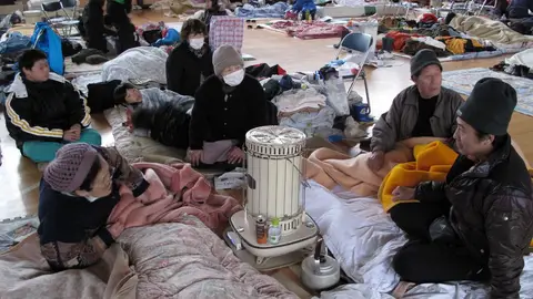 Evacuados de las zonas más afectadas en Japón Evacuados de las zonas más afectadas en Japón