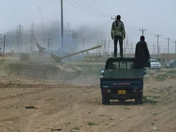 Fuerzas insurgentes en Ajdabiya Fuerzas insurgentes en Ajdabiya