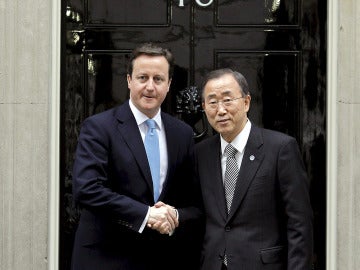 David Cameron con Ban Ki-moon