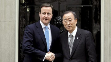 David Cameron con Ban Ki-moon