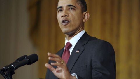 Obama comparece para explicar la intervenci&oacute;n en Libia