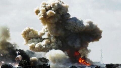 Bombardeos en Libia