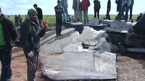 Avi&oacute;n estadounidense estrellado