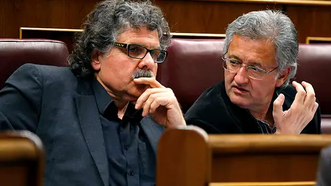 Tardá y Canet, de ERC, en el Congreso Tardá y Canet, de ERC, en el Congreso