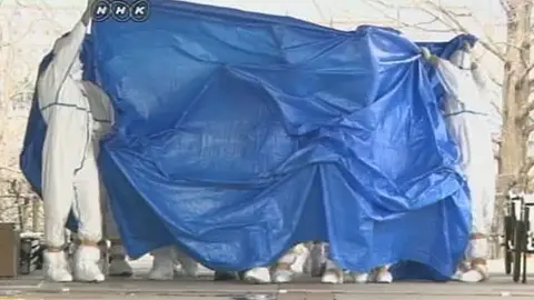 Trabajadores de la central de Fukushima Trabajadores de la central de Fukushima