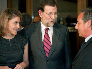 Mariano Rajoy con Dolores de Cospedal en Toledo